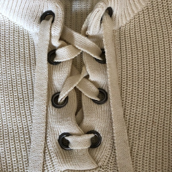 J.O.A. Lace-up Sweater - Picture 3 of 8